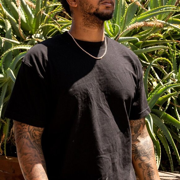 Solid Rose Gold Plated 316 Stainless Steel 4MM Twist Rope Chain Necklace - Picture 3 of 6